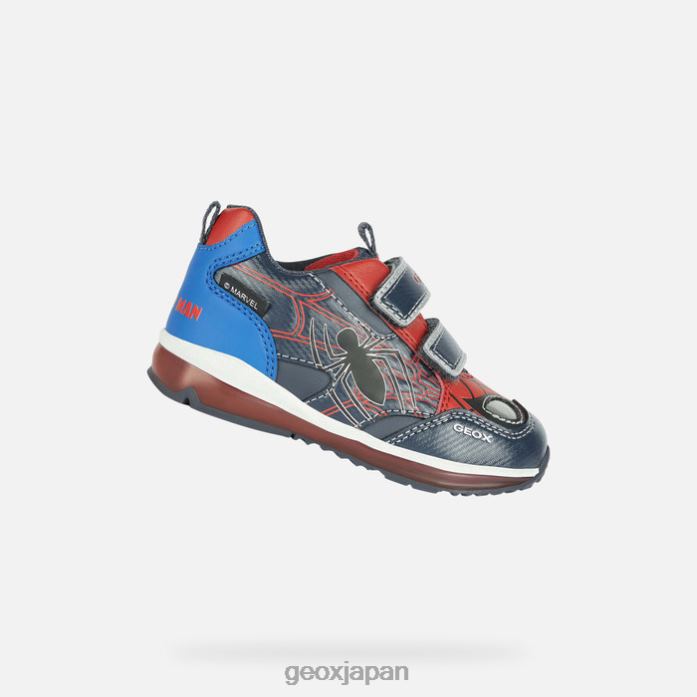 Geox Japan トドベイビー 822JX1425 赤ちゃんと幼児 ネイビー/レッド