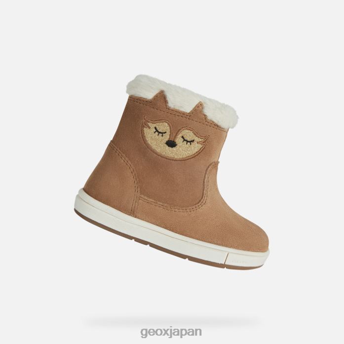 Geox Japan トロットラ幼児 822JX1608 赤ちゃんと幼児 ウィスキー