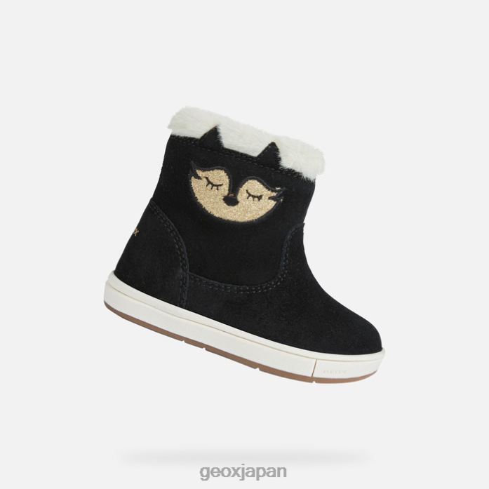 Geox Japan トロットラ幼児 822JX2028 赤ちゃんと幼児 黒