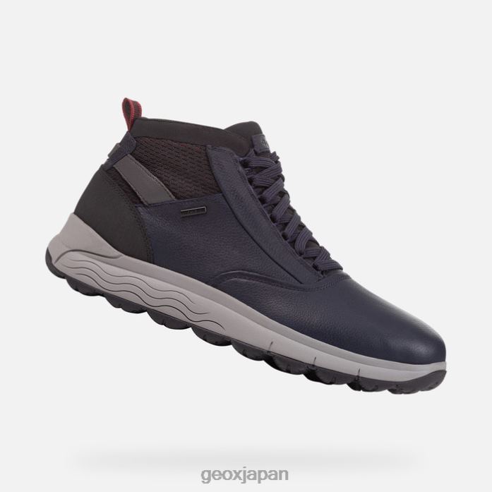 Geox Shoes Japan スフェリカ 4x4 abx マン 822JX1824 男性 海軍