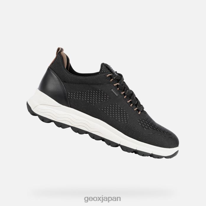 Geox Shoes Japan スフェリカ 4x4 abx 女性 822JX49 女性 ブラック/DKベージュ