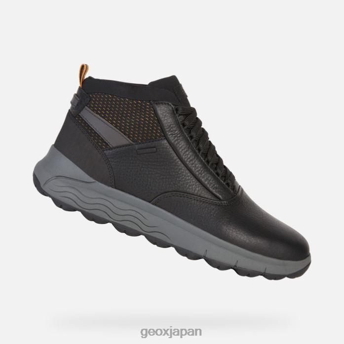 Geox Shoes Japan スフェリカ 4x4 abx マン 822JX723 男性 黒