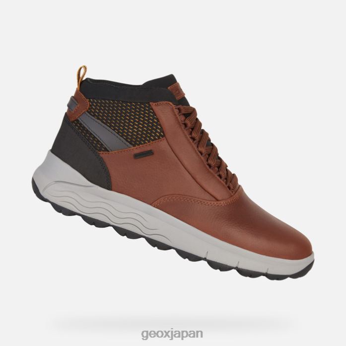 Geox Shoes Japan スフェリカ 4x4 abx マン 822JX790 男性 茶色