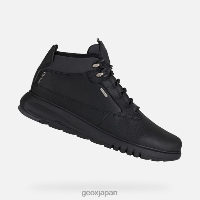 Geox Shoes Japan アエランティス 4x4 abx マン 822JX811 男性 黒