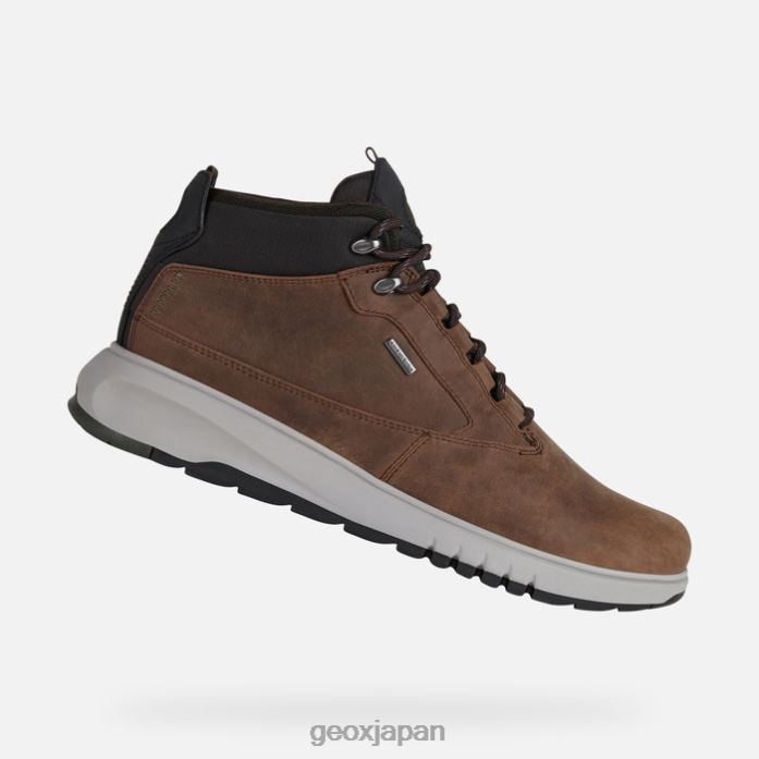 Geox Shoes Japan アエランティス 4x4 abx マン 822JX827 男性 コーヒー