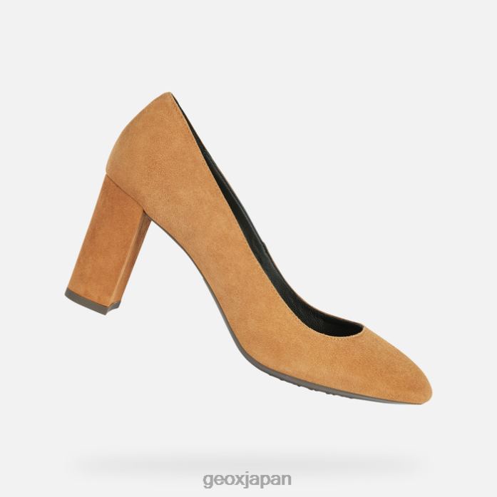 Geox Shoes Japan フィービー 80 女性 822JX321 女性 コニャック