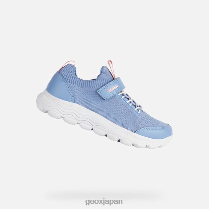 Geox Shoes Japan スフェリカジュニア 822JX1005 女の子 インディゴ/ライトコーラル