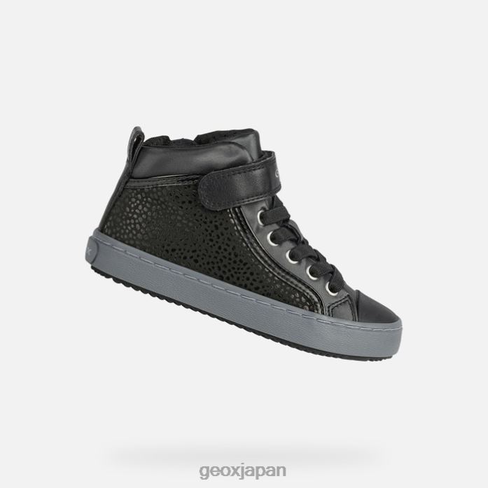 Geox Shoes Japan カリスペラの女の子 822JX1028 女の子 黒
