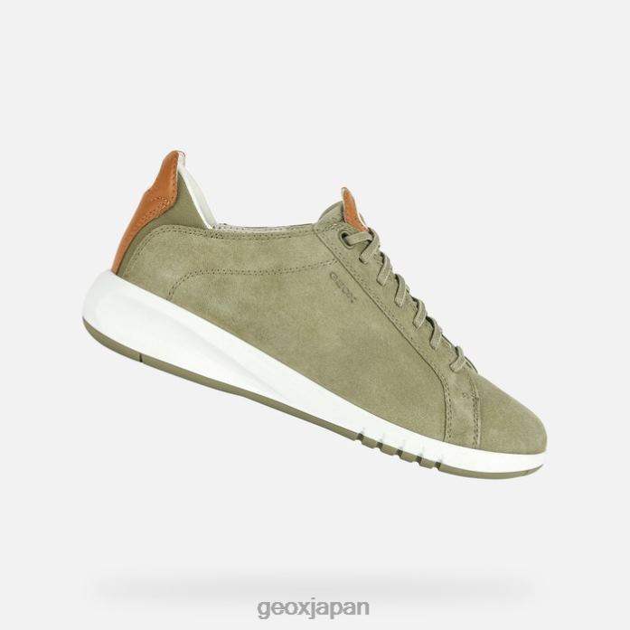 Geox Shoes Japan エアランティス女性 822JX103 女性 ピスタチオ/キャメル