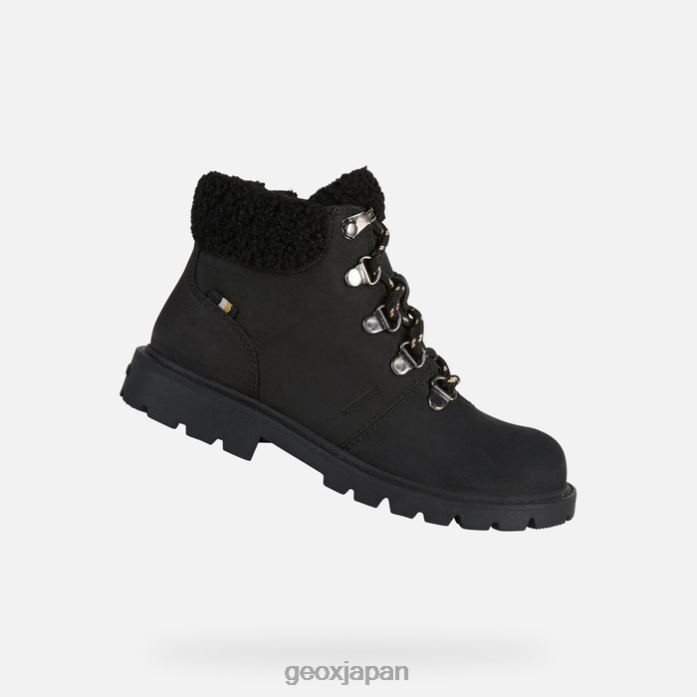Geox Shoes Japan シェイラックスジュニア 822JX1064 男の子たち 黒