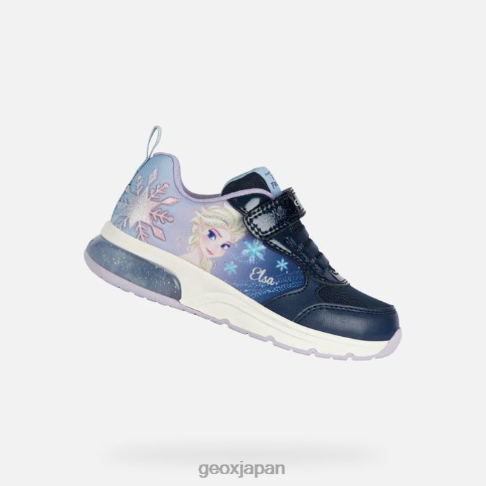 Geox Shoes Japan 宇宙クラブの女の子 822JX1071 女の子 ネイビー/スカイ