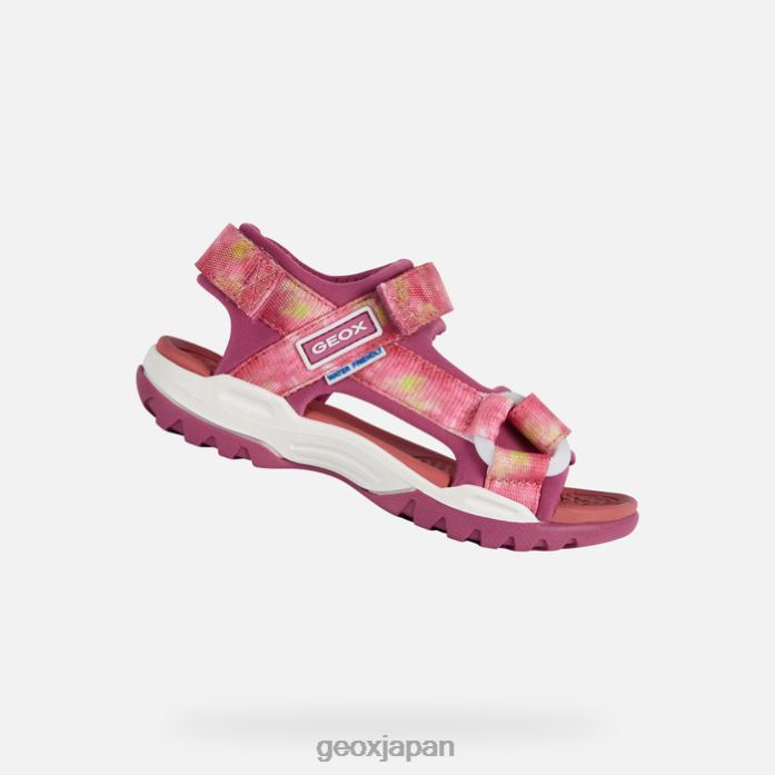 Geox Shoes Japan ボレアリスの女の子 822JX1080 女の子 シクラメン/ライトコーラル