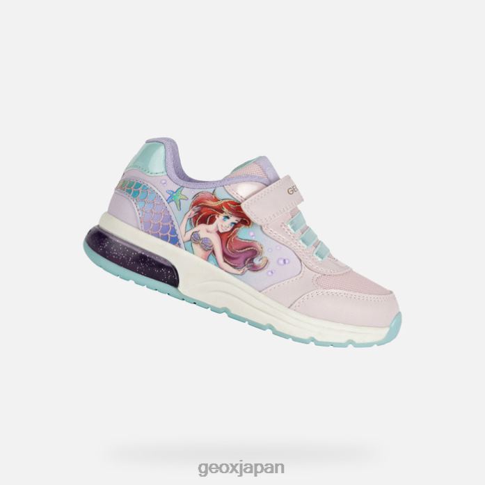 Geox Shoes Japan 宇宙クラブの女の子 822JX1115 女の子 ピンク/水海