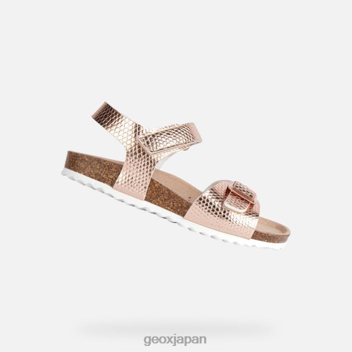 Geox Shoes Japan エイドリエルの女の子 822JX1118 女の子 薔薇