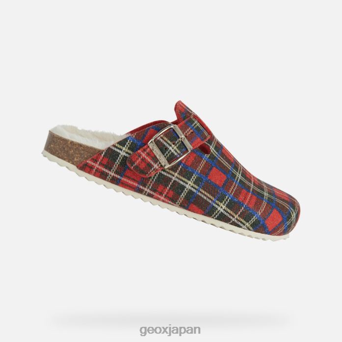 Geox Shoes Japan ブリオニアの女性 822JX112 女性 ダークレッド/レッド