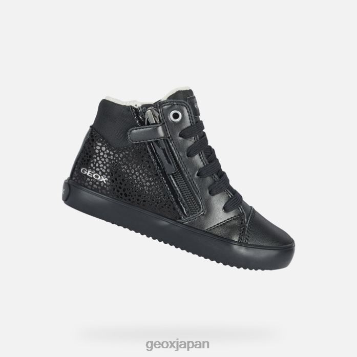 Geox Shoes Japan ギスリの女の子 822JX1128 女の子 黒