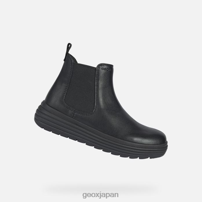 Geox Shoes Japan ファオラエの女の子 822JX1136 女の子 黒