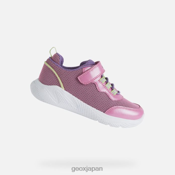 Geox Shoes Japan スプリントジュニア 822JX1137 女の子 フクシア/ライム
