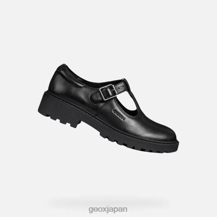 Geox Shoes Japan ケイシーガール 822JX1140 女の子 黒