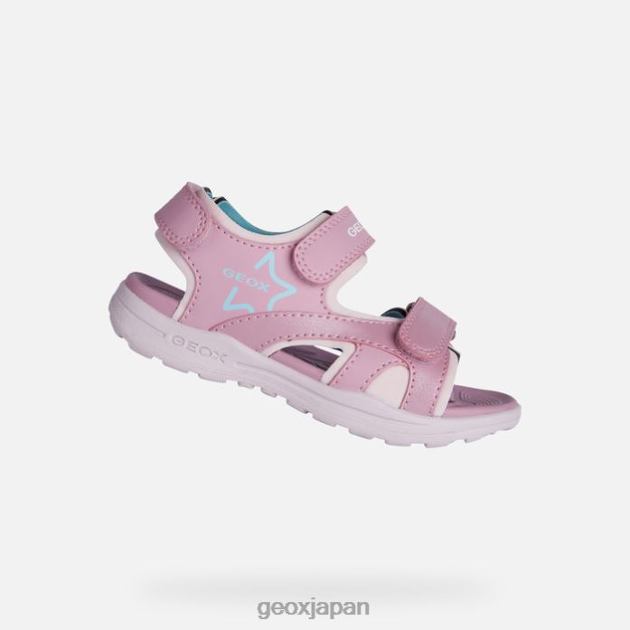 Geox Shoes Japan バニエットガール 822JX1142 女の子 ピンク/水色