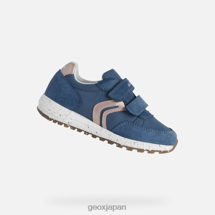 Geox Shoes Japan アルベンガール 822JX1151 女の子 アビオ