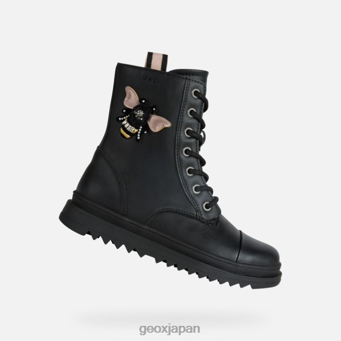 Geox Shoes Japan ギリージョーガール 822JX1205 女の子 黒