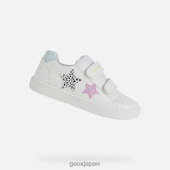 Geox Shoes Japan ケーテガール 822JX1210 女の子 白