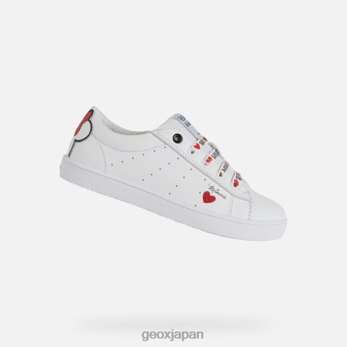 Geox Shoes Japan ケーテガール 822JX1233 女の子 赤、白