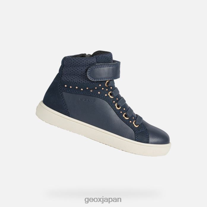 Geox Shoes Japan ケーテガール 822JX1241 女の子 海軍