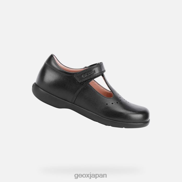 Geox Shoes Japan ナイマラの女の子 822JX1249 女の子 黒
