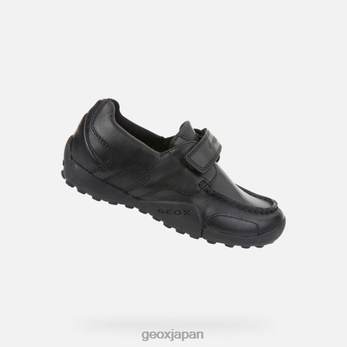Geox Shoes Japan 冬のヘビの男の子 822JX1259 男の子たち 黒