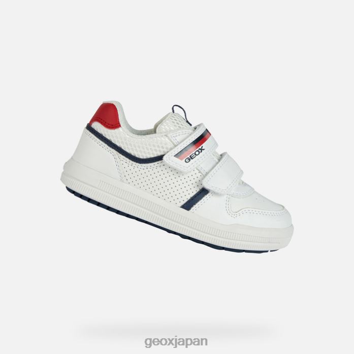 Geox Shoes Japan アルザック少年 822JX1276 男の子たち ホワイトネイビー