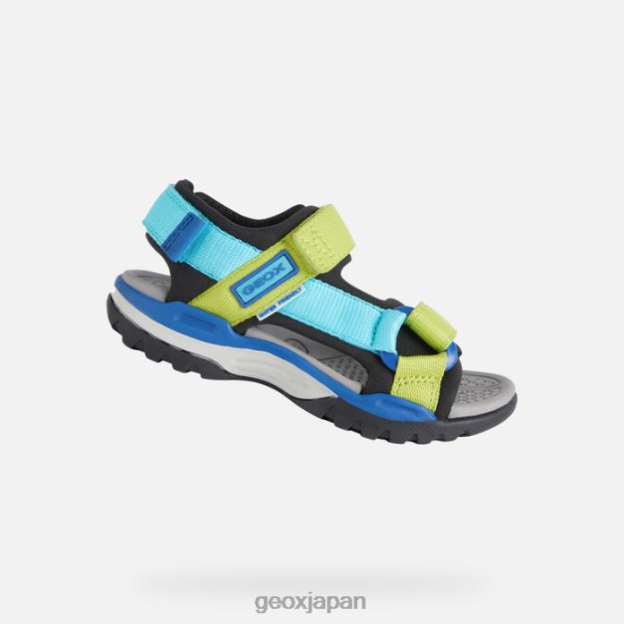 Geox Shoes Japan ボレアリスの男の子 822JX1316 男の子たち 黒い空