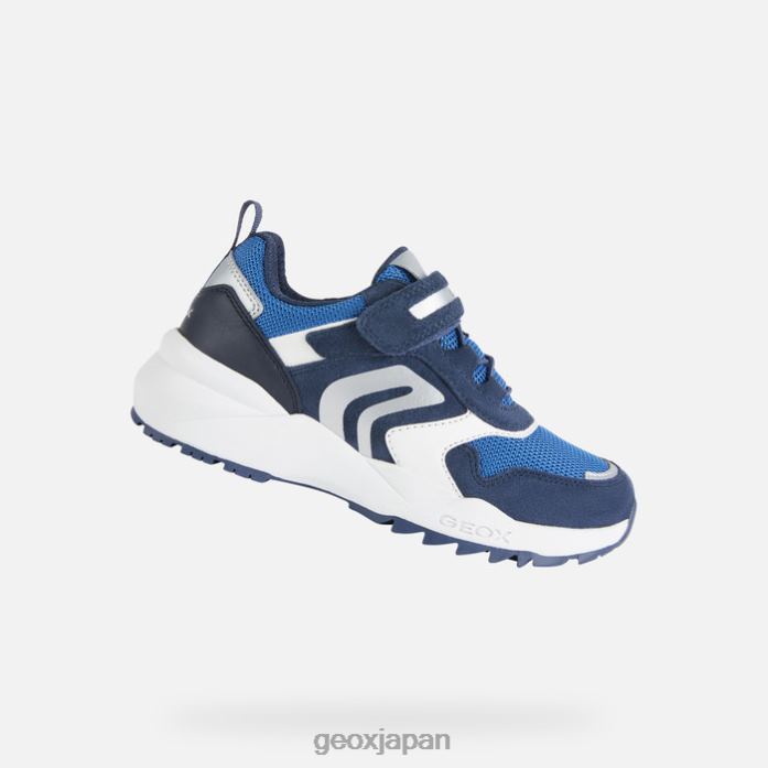 Geox Shoes Japan ヒーヴォク少年 822JX1361 男の子たち ネイビー/ロイヤル