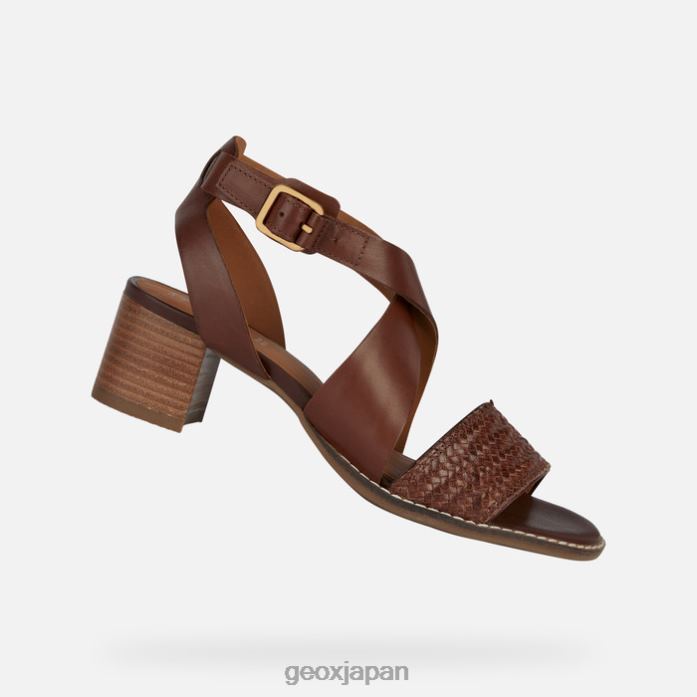 Geox Shoes Japan ねっとりとした中年の女性 822JX137 女性 茶色