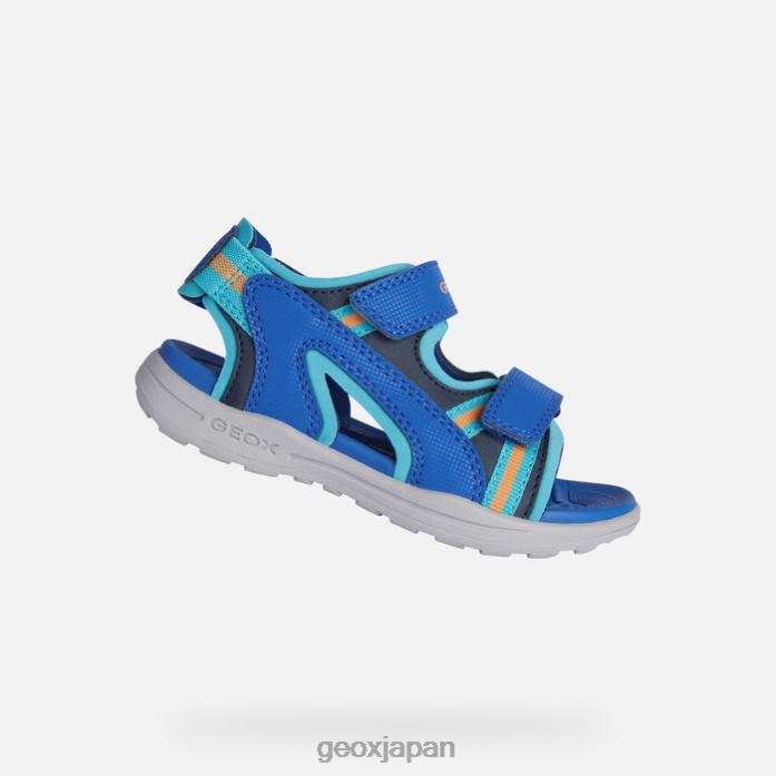 Geox Shoes Japan バニエット少年 822JX1376 男の子たち ロイヤル/スカイ