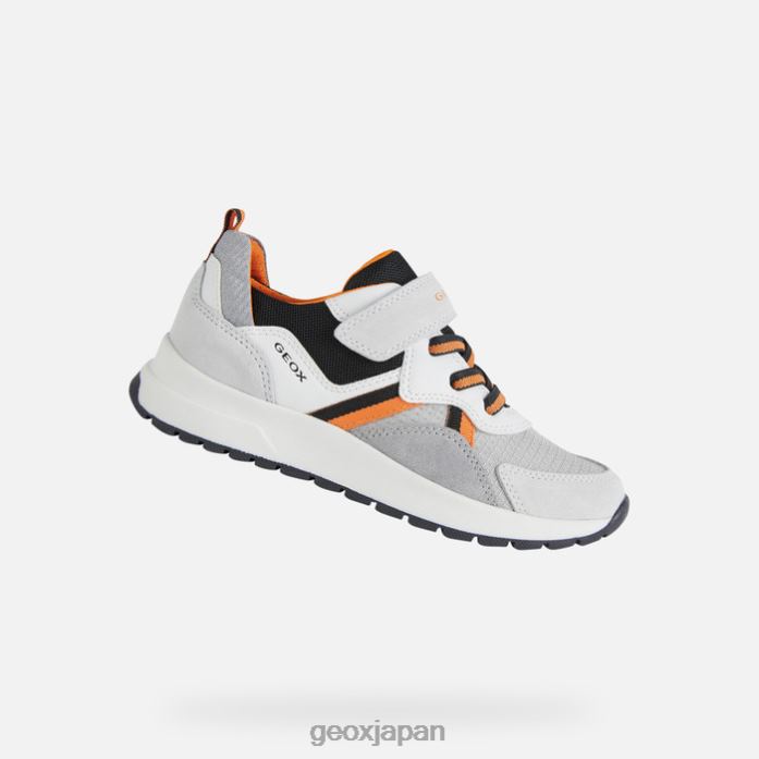 Geox Shoes Japan そよ風の少年 822JX1393 男の子たち 白