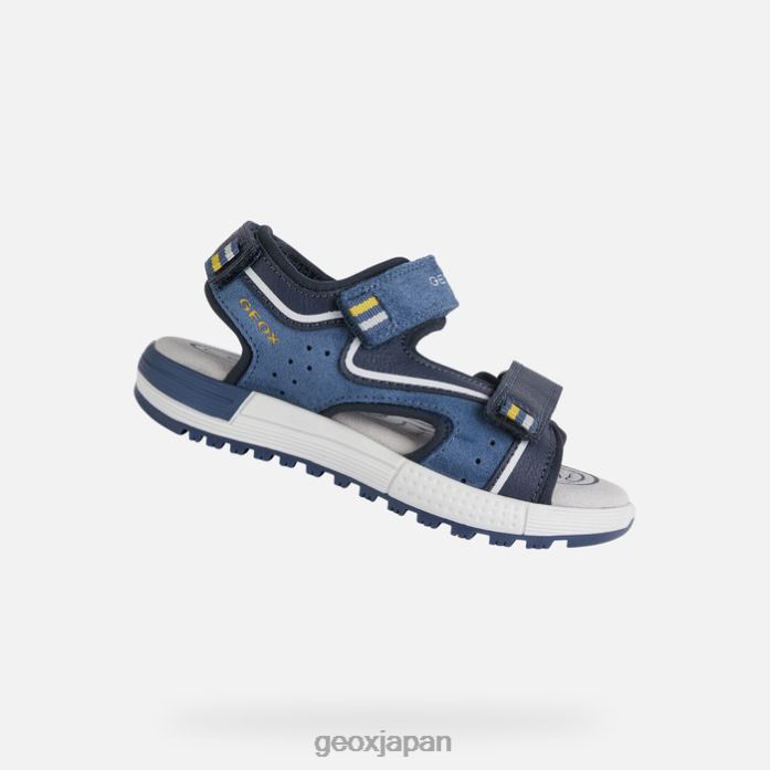Geox Shoes Japan サンダルアルベンボーイ 822JX1395 男の子たち ネイビー/アビオ