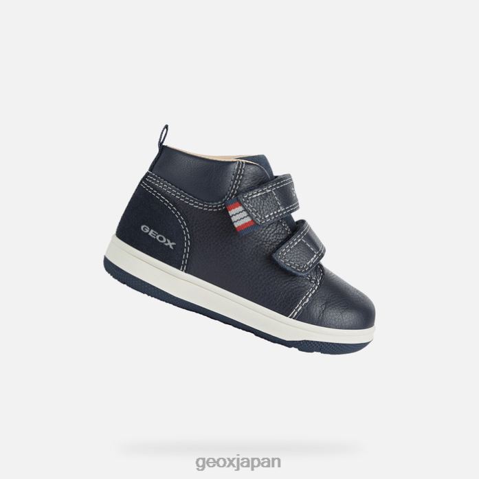 Geox Shoes Japan 新しいフリック幼児 822JX1430 赤ちゃんと幼児 海軍