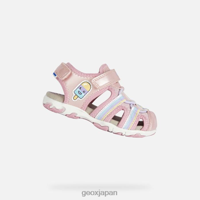 Geox Shoes Japan サンダルフラフィー幼児 822JX1441 赤ちゃんと幼児 ライトピンク