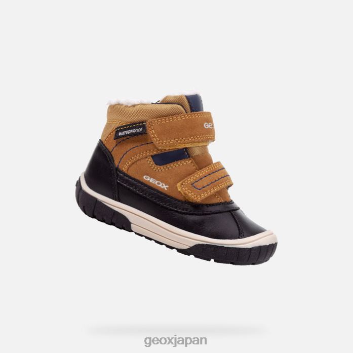 Geox Shoes Japan オマールベイビー 822JX1456 赤ちゃんと幼児 黄/青