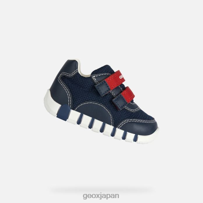 Geox Shoes Japan ユピドゥの男の子 822JX1458 赤ちゃんと幼児 海軍
