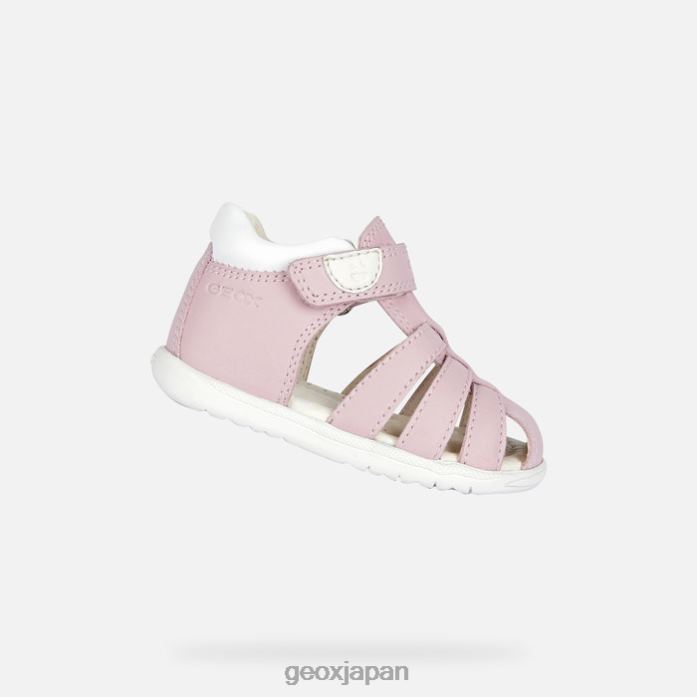 Geox Shoes Japan サンダルマキアベイビー 822JX1462 赤ちゃんと幼児 薔薇