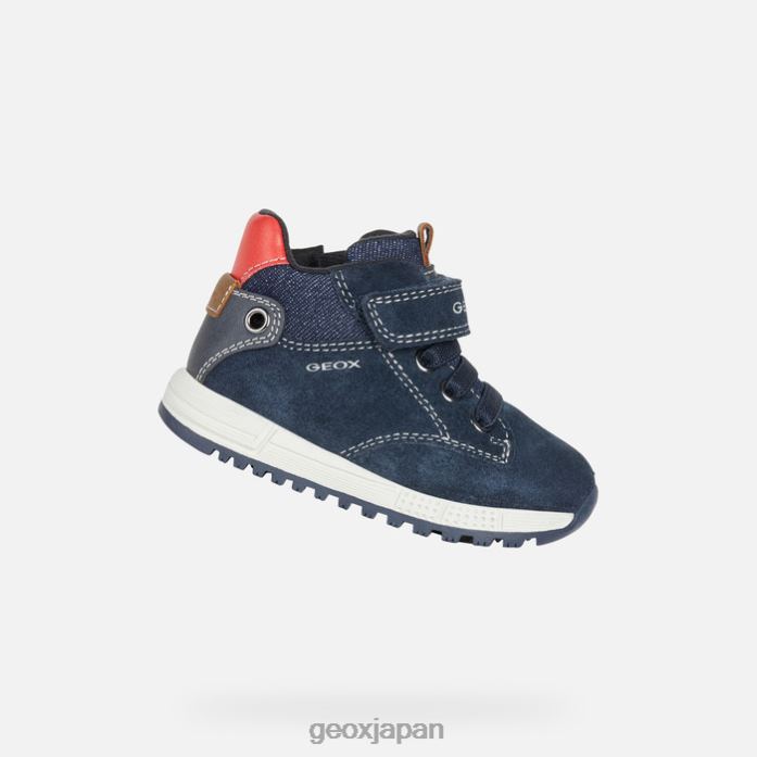 Geox Shoes Japan アルベンベイビー 822JX1476 赤ちゃんと幼児 海軍