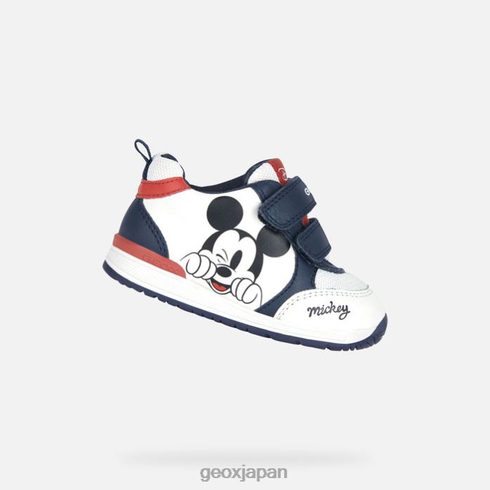 Geox Shoes Japan リションベイビー 822JX1507 赤ちゃんと幼児 ホワイトネイビー