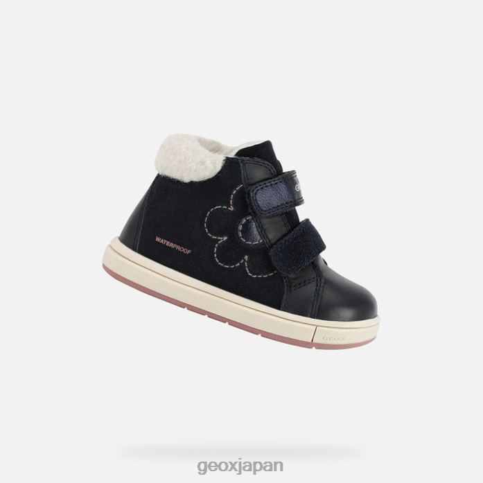 Geox Shoes Japan トロットラ幼児 822JX1528 赤ちゃんと幼児 ダークネイビー