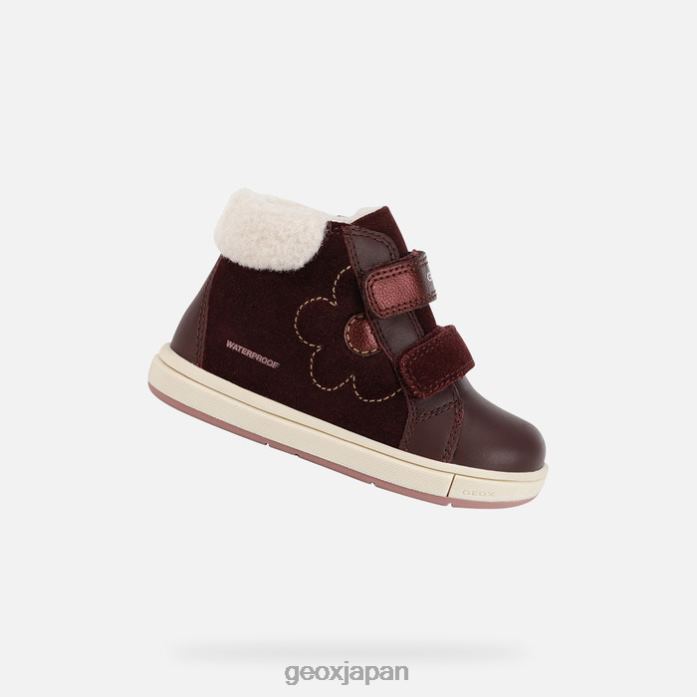 Geox Shoes Japan トロットラ幼児 822JX1529 赤ちゃんと幼児 ダークバーガンディ