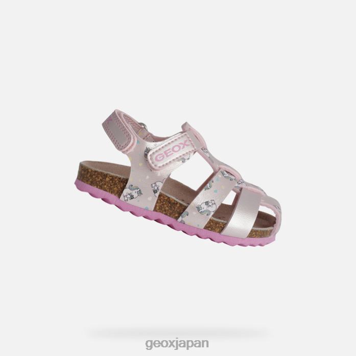 Geox Shoes Japan サンダル チョーキ 幼児 822JX1533 赤ちゃんと幼児 ライトピンク/フューシャ