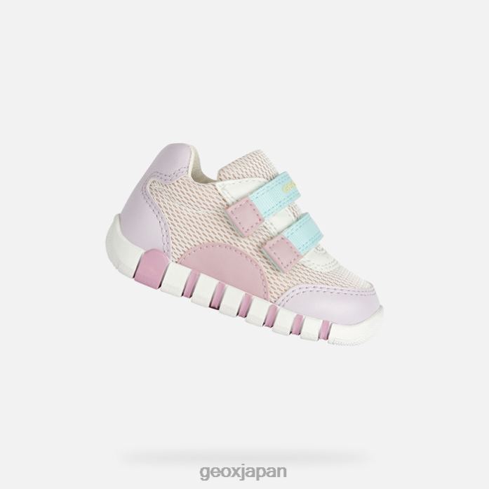 Geox Shoes Japan ユピドゥの女の赤ちゃん 822JX1547 赤ちゃんと幼児 ピンク/ライラック