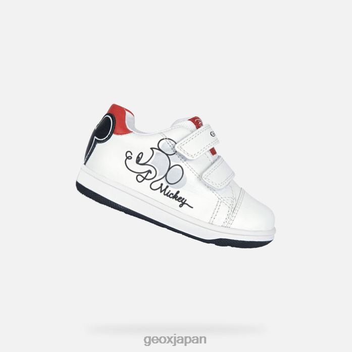 Geox Shoes Japan 新しいフリックベイビー 822JX1553 赤ちゃんと幼児 白黒